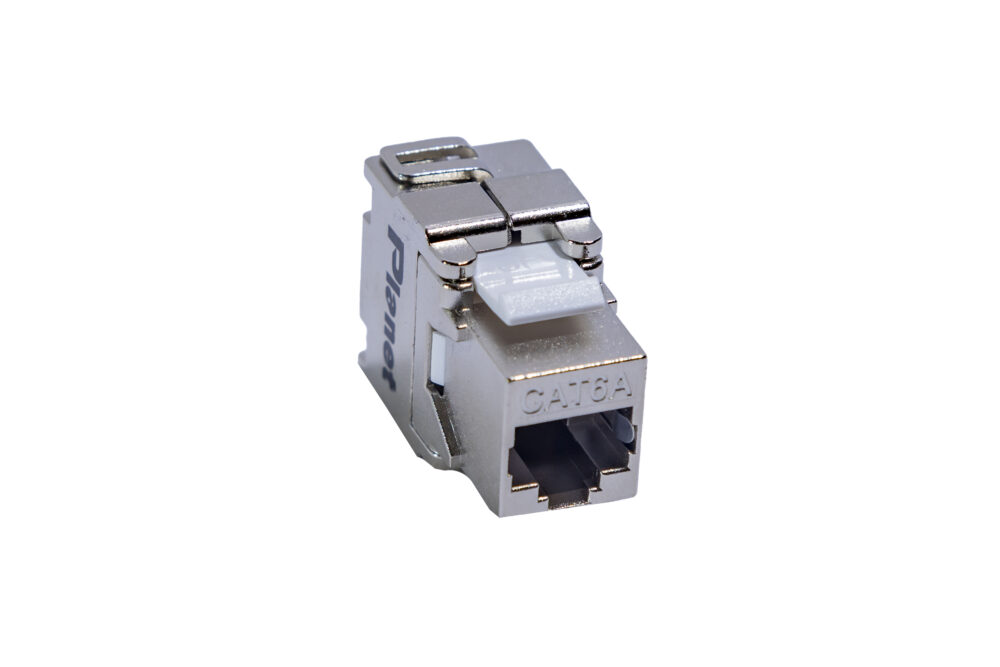 Cat 6A 180° STP Toolless Keystone Jack, 180°